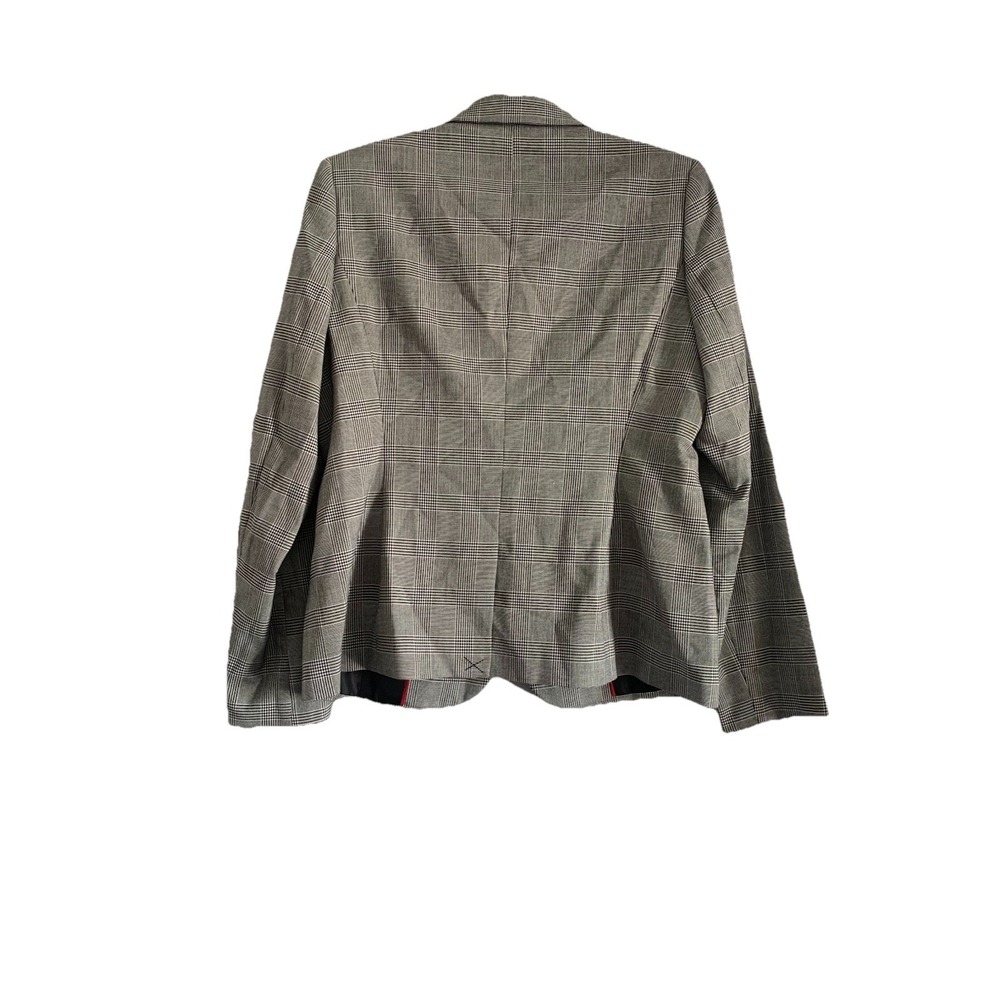 $149 Tommy Hilfiger womens Business Plaid Fitted Single Button Blazer Sz10 - Picture 6 of 8